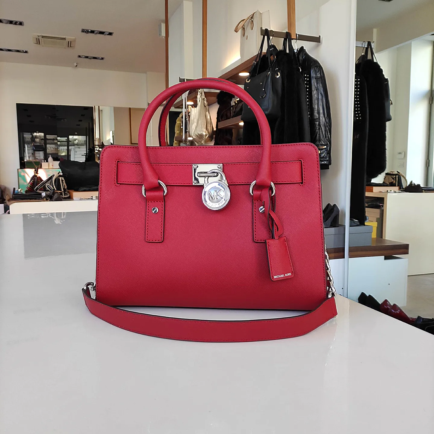 Borsa Michael Kors Hamilton misura media in pelle saffiano – Easy