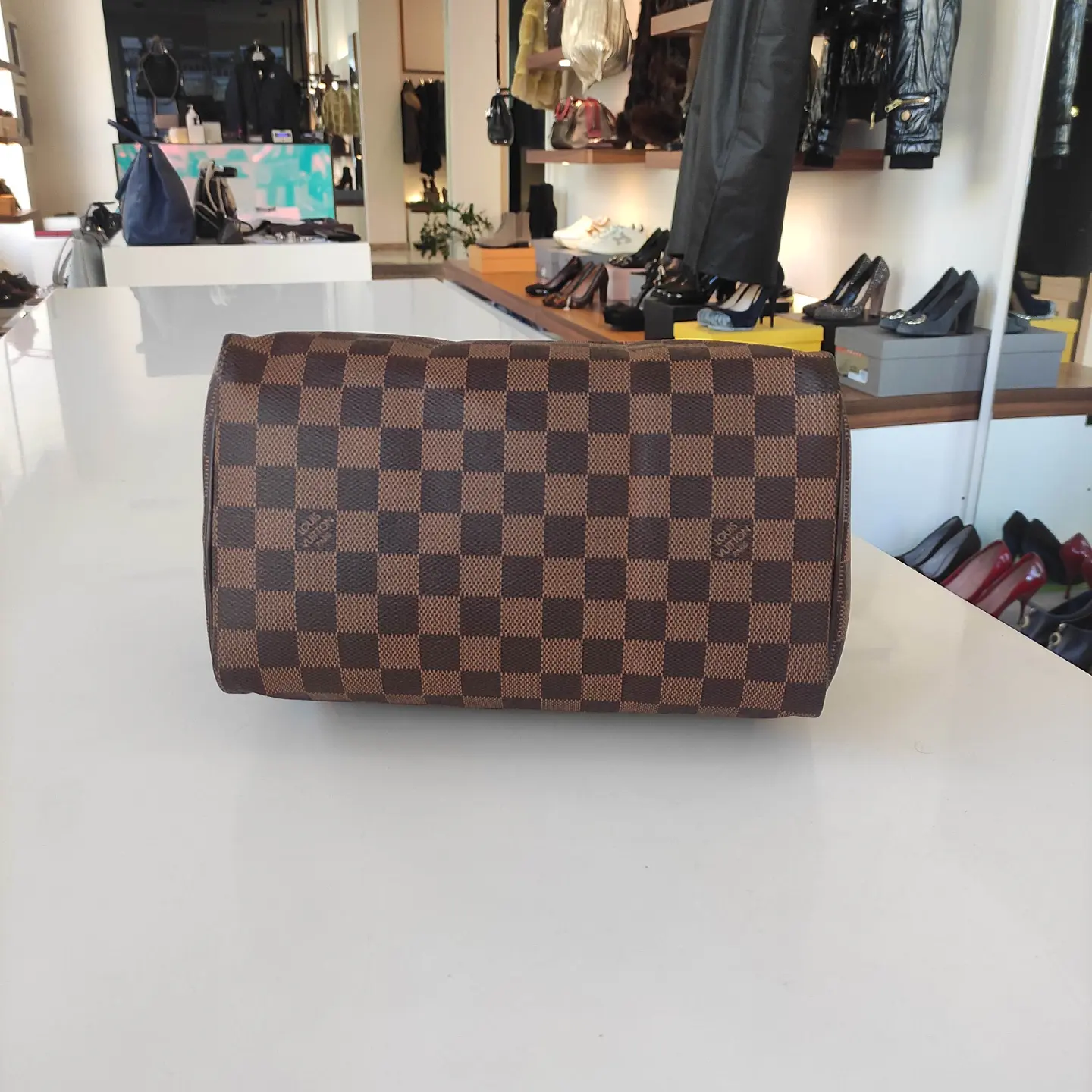 Borsa Louis Vuitton Speedy 25 in tela Damier Ebene – Easy Luxury