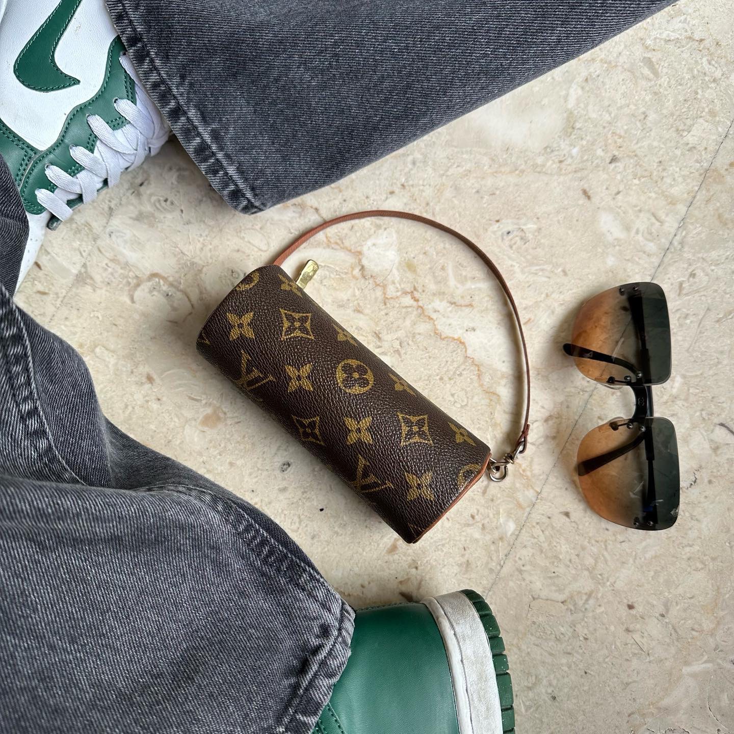 Borsa mini usata di Louis Vuitton in Marrone