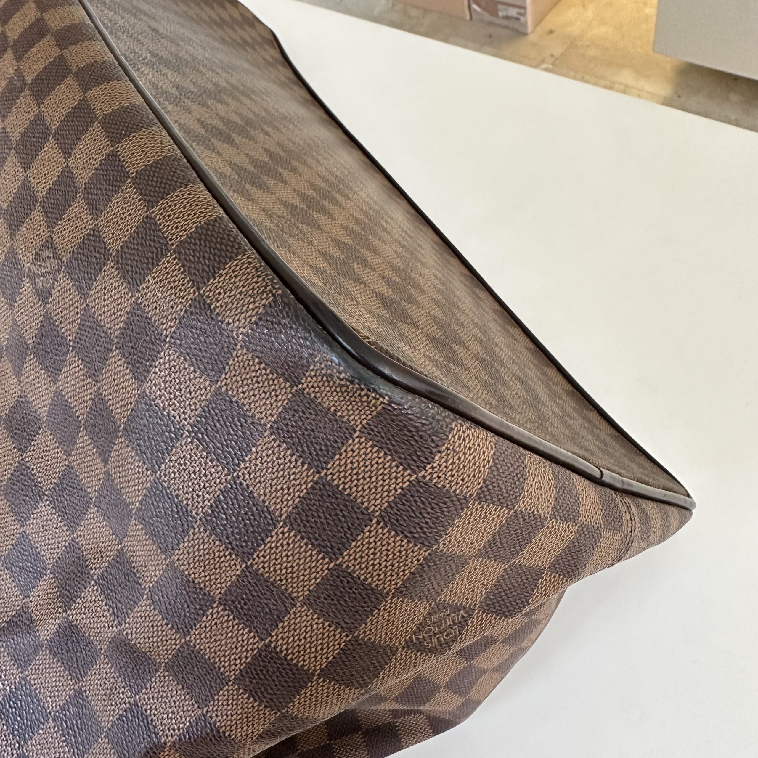 borsa da viaggio louis vuitton geant albatros in tessuto siglato grigio e  pelle naturale - Extension-fmedShops