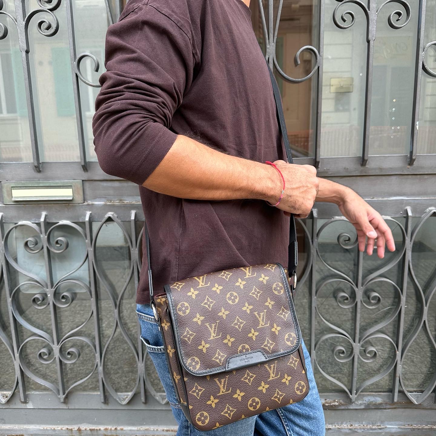 Louis Vuitton Monogram Macassar Bass PM Messenger Bag