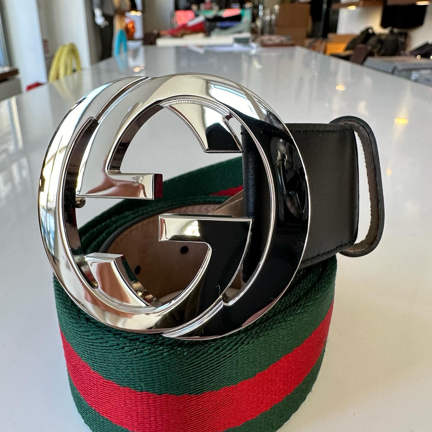 Cintura gucci nastro best sale