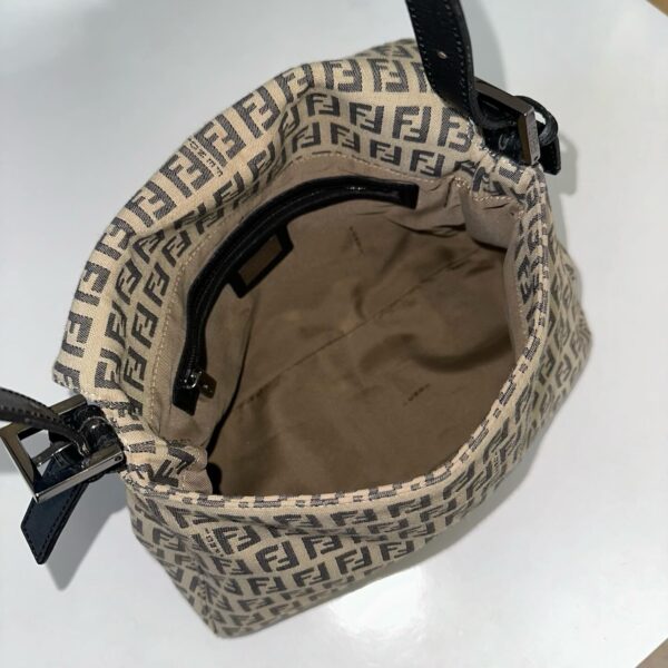 Borsa Fendi Mama in tela zucchino e finiture in pelle nera – Easy ...